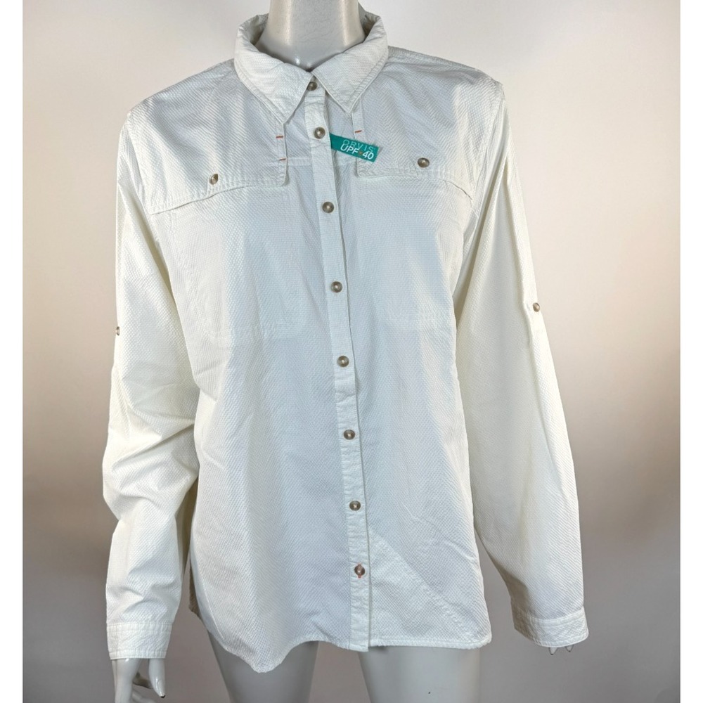 Orvis Open Air Caster Long Sleeve Shirt Women XL NWT Long Sleeve UPF 40 Vented